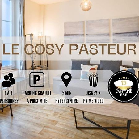 Le Cosy Pasteur 5 Min Hypercentre Parking Public Gratuit A Proximite Appartement Troyes Buitenkant foto