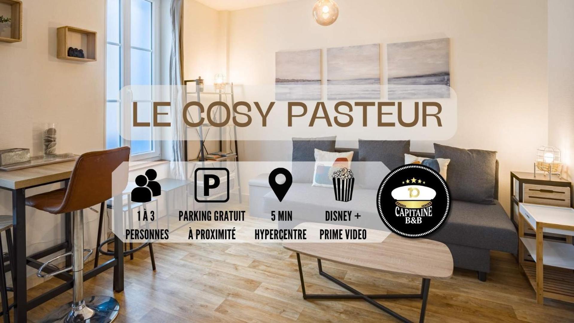 Le Cosy Pasteur 5 Min Hypercentre Parking Public Gratuit A Proximite Appartement Troyes Buitenkant foto